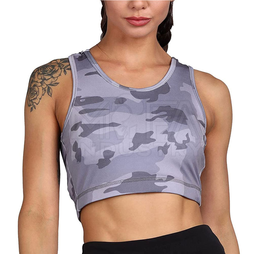Medium Support Elastic Spandex/Nylon Sports Bra Women Breathable Moisture-Wicking Activewear Running Yoga Gym Comfortable