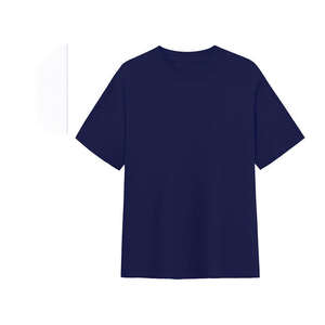 OEM Logo personnalisé imprimé broderie Design 100% coton T-Shirt d'été manches lourdes en coton 230g lâche plaine cou numérique tricoté - Product Image 3