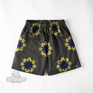 Short de basket-ball d'été en polyester linéaire pour hommes, entrejambe de 5 pouces, Sublimation légère, motif solide, short de bain en maille Vintage - Product Image 1