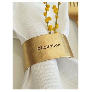 Servilletero de mesa de boda para el hogar, mesa de fiesta de boda antigua, uso de diseño sólido, servilletero de latón, diseño elegante, logotipo personalizado - Product Image 5