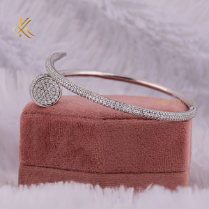 Bracelet en perles de moissanite, coupe ronde brillante, bijoux élégants et étincelants pour femmes et hommes - Product Image 2