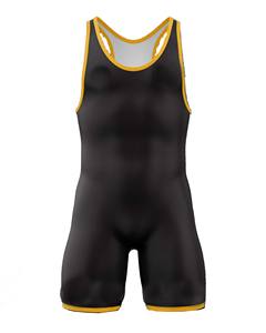 Venta al por mayor de cómodos trajes de lucha de los hombres hechos a medida de poliéster de material de lucha libre camiseta de diseño fresco de los hombres de lucha - Product Image 4