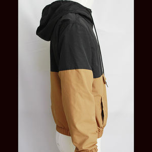 Chaqueta cortavientos impermeable con cremallera de cuarto de nailon para hombre, OEM diseño personalizado de fábrica, venta al por mayor, pedido a granel, ropa deportiva de invierno de marca - Product Image 3