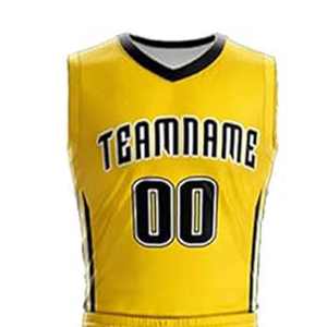 Uniforme de basket-ball sportif pour hommes de haute qualité personnalisé maillots de basket-ball respirants à séchage rapide 100% polyester - Product Image 1