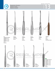 Juego de Elevadores Cobb Manuales de Acero de Alta Calidad para Cirugía de Columna Vertebral, Instrumentos Ortopédicos, Juego de 6 - Product Image 6