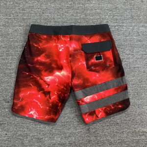 <b>Men's</b> <b>Floral</b> Print Board <b>Shorts</b> Quick Dry Drawstring Mid Waist Casual <b>Swim</b> Beach <b>Shorts</b> with Side Stripe - Product Image 6