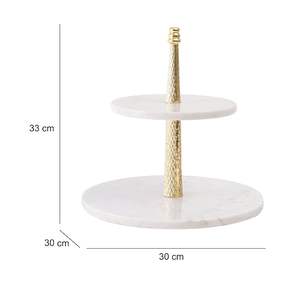 Support à gâteau en marbre au design tendance et nouveau pour une table de dessert élégante créant une présentation accrocheuse pour les invités et les visiteurs - Product Image 5