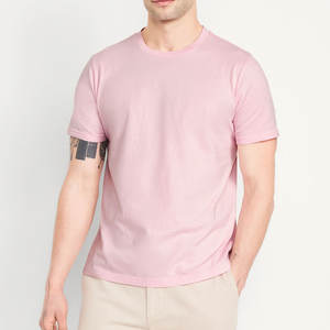 Camiseta de Algodón 100% Lisa de Primera Calidad con Diseño de Logotipo Personalizado, Camiseta de Manga Corta de Jersey de Algodón, Tallas Grandes y Altas - Product Image 5