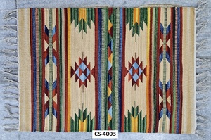 Meilleur tapis en coton pelucheux fait à la main, écologique, moderne, lavable en machine, multicolore, pour la maison, les pique-niques et la décoration de voyage - Product Image 2