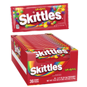 Original para Skittles Candy Mint Flavored 2,17 oz Paquete individual con decoración recubierta Embalaje a granel - Product Image 1