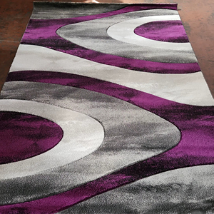 Tapis Adiva turc moderne en polypropylène tissé jacquard, fabriqué à la machine, à poils longs, résistant aux taches, d'épaisseur moyenne, pour usage domestique - Product Image 1