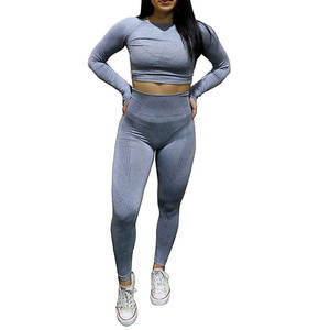 Conjunto de Dos Piezas de Ropa de Yoga para Mujer, Sublimada y Personalizada, de Alta Calidad, en Tela de Poliéster y Elastano, Talla Grande, de Secado Rápido - Product Image 1