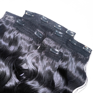 ผมมนุษย์หยักศกอัจฉริยะผมแท้100% ผมมนุษย์แบบคลิปในร่างกาย - Product Image 3