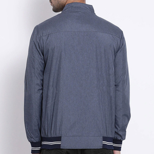 Chaqueta Bomber de Invierno para Hombre, de Alta Calidad, Cuello Alto Delgado, Estilo Urbano, Color Sólido, el Mejor Diseño, OEM ODM - Product Image 4