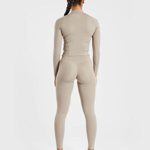 Soutien-gorge de sport à impact élevé pour femmes, dos ouvert, creux, nouveau vêtement de sport pour la salle de sport, la course à pied, antichoc ; Ensemble de sport uni grande taille - Product Image 2