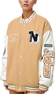 Chaqueta de Campus de invierno para hombre Chenille bordado béisbol Letterman Varsity diseño botón al por mayor para Pakistán Sialkot - Product Image 3