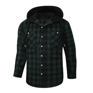 USA taille mode plaid vêtements à capuche chemises à manches longues pour hommes doux décontracté doux designer streetwear hauts tendance chemise à carreaux - Product Image 2
