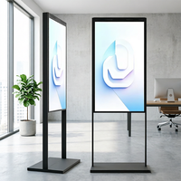Affichage numérique LCD double face sur pied avec animation, haute luminosité, écran publicitaire Android pour magasin de détail