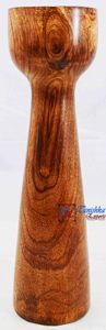 Soporte de Pilar tallado de madera marrón para decoración del hogar, fiestas de boda y Navidad, duradero y portavelas - Product Image 2