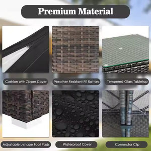 Fourniture en gros de meubles en osier faits à la main de qualité supérieure pour hôtels, villas et espaces de jardin - Product Image 4