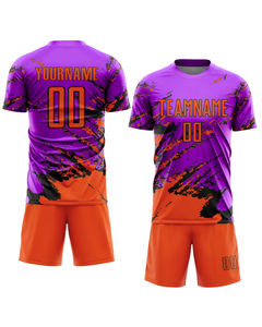 ชุดเครื่องแบบเสื้อฟุตบอลกางเกงขาสั้นและเสื้อฟุตบอลมีวัสดุระบายอากาศพิมพ์โลโก้ได้ตามต้องการ - Product Image 5