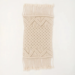 แผ่นรองจานมาคาเม่ใส่น้ำแบบถักทนความร้อนฉนวนกันความร้อนแผ่นกันลื่น - Product Image 6