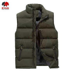 Chaleco Acolchado de Invierno para Hombre, Logotipo Personalizado, Ropa Exterior sin Mangas Aislada, Fabricación OEM y ODM - Product Image 4