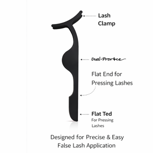 Black Lash Applicator Tool for False Eyelashes Easy Lash Placement Makeup <b>Helper</b> Clip for Beginners - Product Image 2