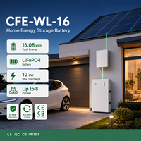Batterie hybride CAN LiFePO4 Long Life CFE-WL-16 16 kWh pour réseau, 6000+ cycles, 51,2 V, stockage d'énergie solaire résidentiel