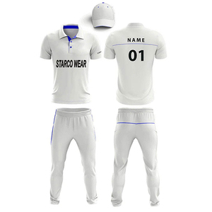 Uniformes de Cricket Sublimados Personalizados de Alta Calidad, Unisex, Tallas Grandes, Secado Rápido, Spandex/Algodón 180g, Ropa Deportiva que Incluye Camisetas - Product Image 1