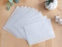 Enveloppes portefeuilles en vélin translucide, modernes, transparentes, personnalisables pour les invitations de mariage et la papeterie de luxe