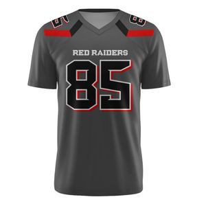 Camiseta de fútbol americano transpirable de secado rápido Unisex, ropa deportiva de sublimación personalizada, venta al por mayor de fábrica corta para equipo individual - Product Image 1