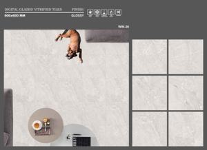 Azulejos de Porcelana Esmaltada Modernos de 600x600 mm para Uso en Centros Comerciales y Escuelas - WIN 36 - Product Image 2