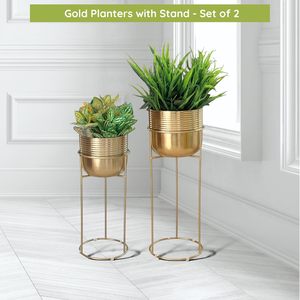 Juego de soportes para plantas de varios tamaños, soporte alto de metal para plantas, soporte de suelo para plantas de interior, soportes para plantas pequeñas, medianas y grandes - Product Image 3