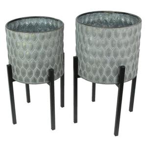 Juego de Macetas Galvanizadas de Primera Calidad con Patas de Metal, Forma y Tamaño Personalizados, a Buen Precio - Product Image 1
