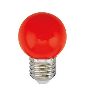 หลอดไฟ LED ทรงกลมสีแดง E27 1W (GSC 200605006) - Product Image 1