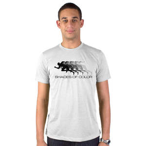 Shadow Running Men <b>Compressed</b> Tee Loose Fit Printed T-<b>Shirts</b> 220 Grams Cotton Feel Solid Pattern Screen Print Method - Product Image 2