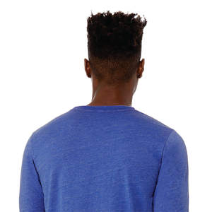 Airlume – T-Shirt à manches longues 52% coton peigné et anneau, 48% Poly 32 simple 4.2 oz True Royal unisexe, résistant à la chaleur CVC - Product Image 6