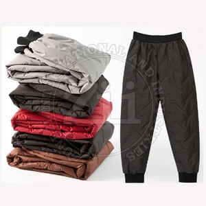 Pantalones y pantalones acolchados de lona ligeros hechos a medida, estilo informal único con cierre de cintura elástica, personaliza tu propio estilo - Product Image 4