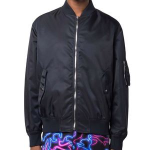 Veste bomber de baseball pour homme, tendance, personnalisée, résistante à l'eau et au vent, 100 % polyester. - Product Image 2