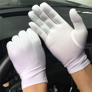 Gants de sécurité jetables en coton et polyester de qualité supérieure de qualité supérieure Micro Dots Interlock Inspection Doigts Style Micro Dots - Product Image 5