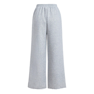 Pantalones Deportivos de Pierna Ancha Negros Desgastados, Estilo Casual, Cintura Media, 100% Poliéster, Talla Grande, Servicio OEM, Gran Venta 2026 - Product Image 4