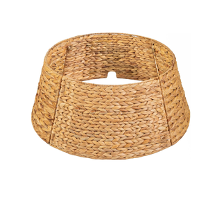 La falda de cuello de árbol de Navidad de jacinto de agua redondo bohemio ecológico más vendida y cubierta de base de soporte para árbol de Navidad de Vietnam - Product Image 1