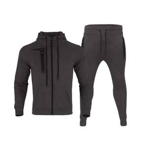 Survêtements unisexes les plus vendus en gros, décontractés, unis, différentes couleurs, OEM, sur mesure, en molleton de coton, avec fermeture éclair, sweat-shirt et pantalon deux pièces - Product Image 5