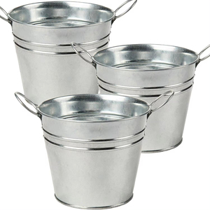 Vente en gros de grande jardinière de jardin en métal galvanisé de style européen pot de fleur décoratif d'extérieur pour usage domestique - Product Image 5