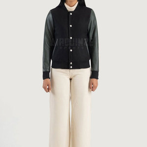 Chaqueta personalizada con letras para mujer, cálida, ligera, de calidad superior, estilo informal, botón que ofrece tamaño y color - Product Image 4