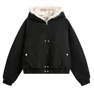 เสื้อแจ็คเก็ตผ้าขนสัตว์/วิสโคสผสมผ้าแคนวาส ถักลายพิมพ์ ลายพราง ลายเพชร คุณภาพสูง ระบายอากาศได้ดี สำหรับผู้หญิง รับผลิตแบบ OEM พร้อมสกรีนโลโก้ตามสั่ง - Product Image 6