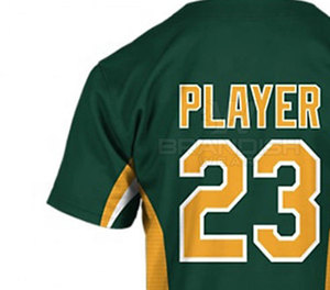 Maillot de baseball à deux boutons de qualité supérieure, best-seller, prix de gros, nom d'équipe personnalisé, maillot de baseball à deux boutons - Product Image 5