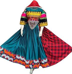 Robe kuchi vintage ethnique tribal, robe de soirée traditionnelle afghane/pakistanaise Kuchi Kochi 3030 - Product Image 2