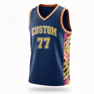 Maillot de basketball professionnel personnalisé pour homme, sans manches, anti-humidité, uniforme d'équipe personnalisé pour la compétition - Product Image 1